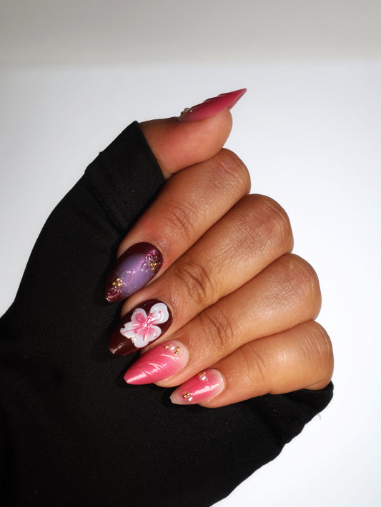 Daisy-Press-on Nails