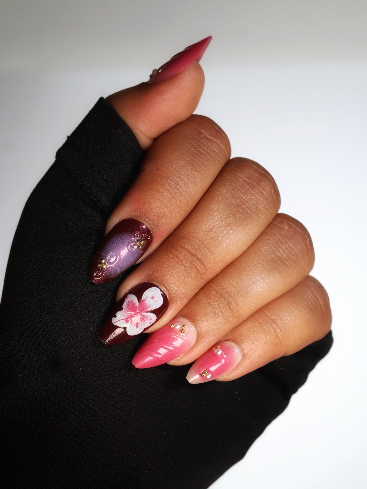 Daisy-Press-on Nails