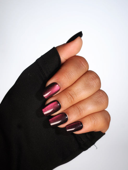 Boss babe- Cat eye design Press-on Nails