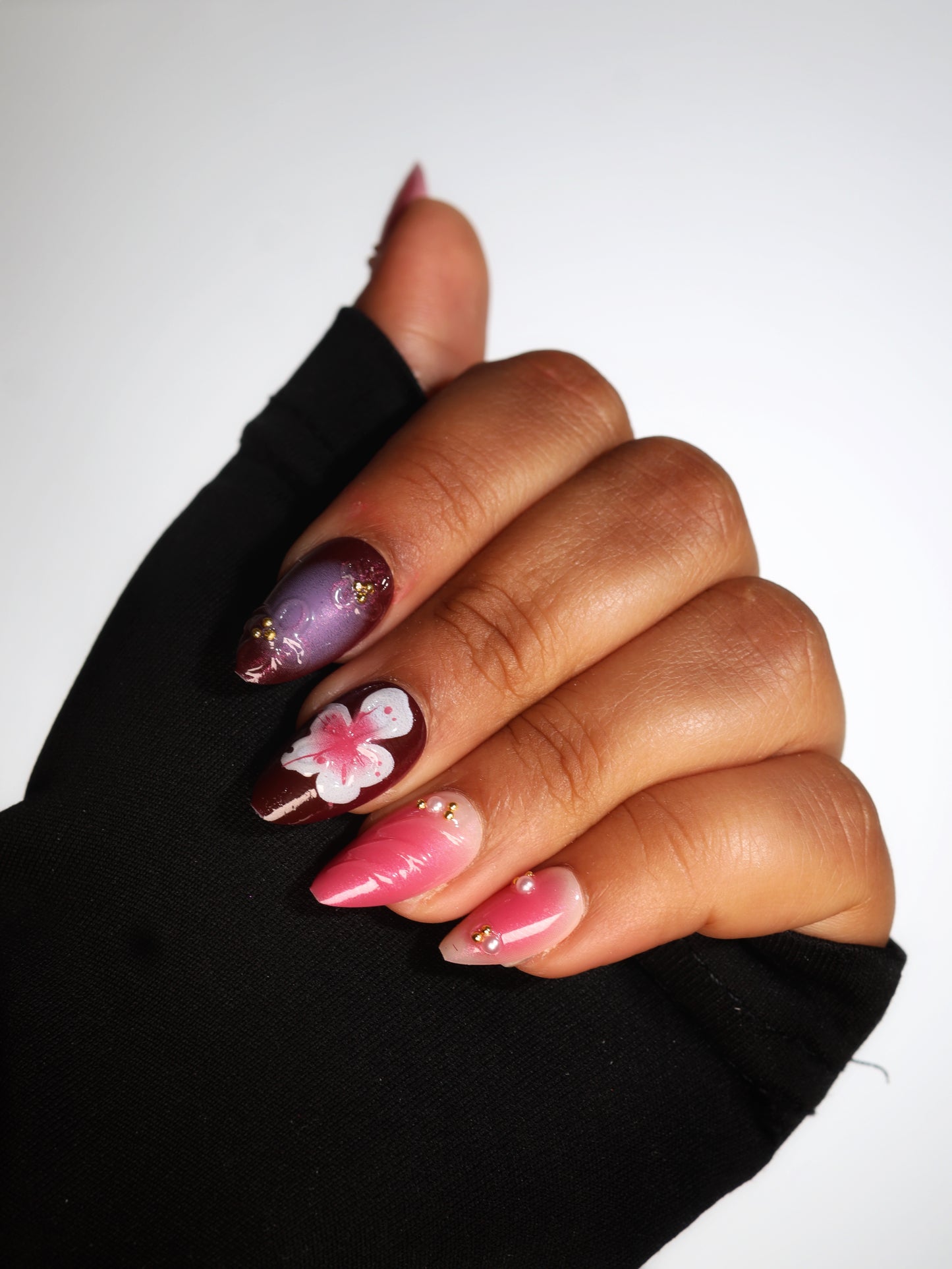 Daisy-Press-on Nails