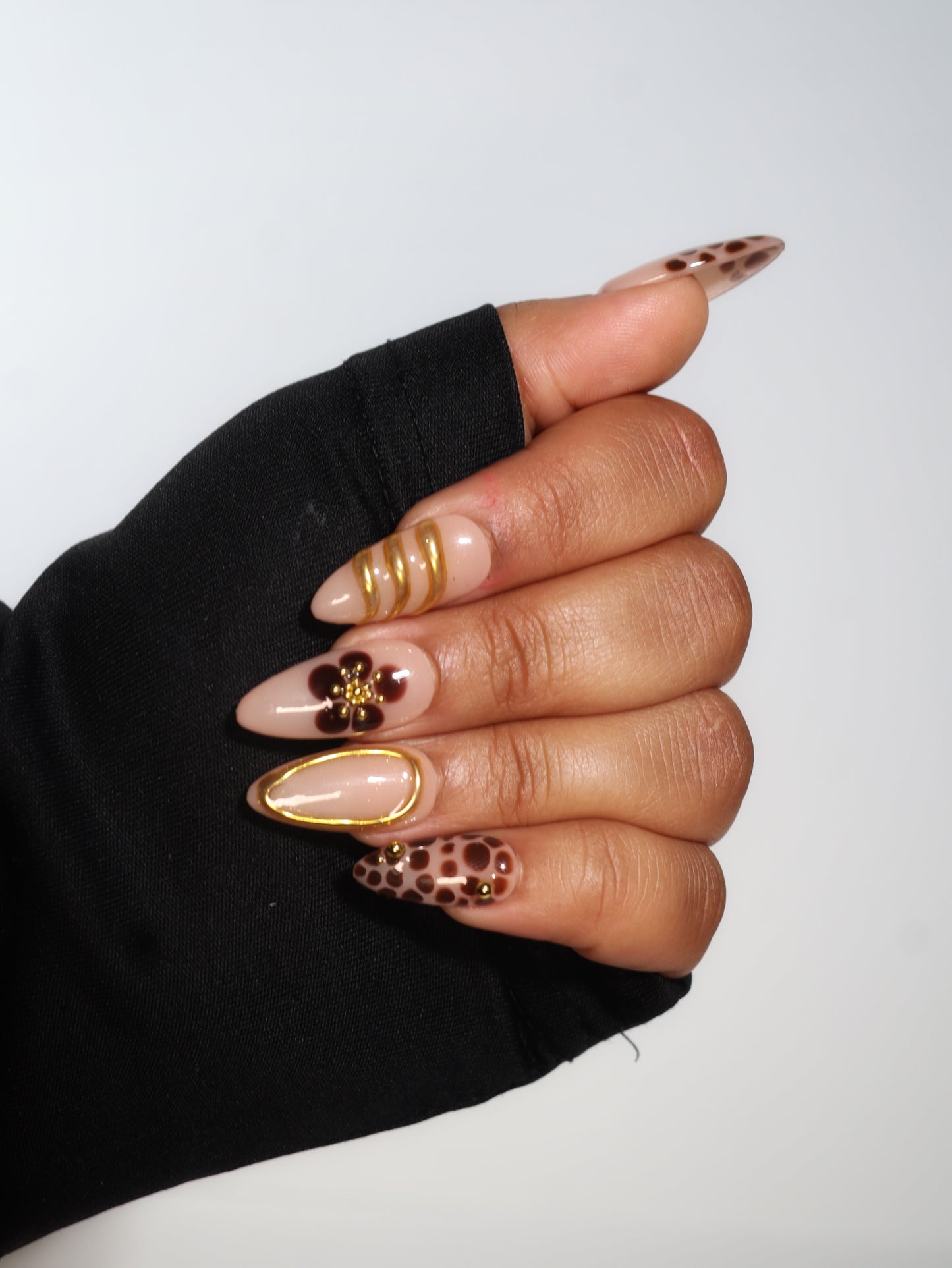 Fiona Handmade Pop On Acrylic Press On Nails